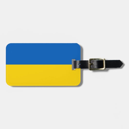 Patriottische vlag van Oekraïne Bagagelabel (Voorkant horizontaal)