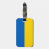 Patriottische vlag van Oekraïne Bagagelabel (Achterkant verticaal)