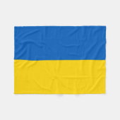 Patriottische vlag van Oekraïne Fleece Deken (Voorkant (Horizontaal))