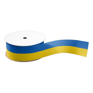 patriottische vlag van Oekraïne Grosgrain Lint