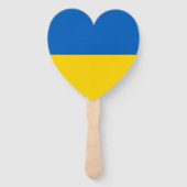 Patriottische vlag van Oekraine Handwaaier (Achterkant)
