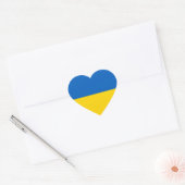 Patriottische vlag van Oekraïne Hart Sticker (Envelop)