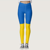 Patriottische vlag van Oekraïne Leggings (Voorkant)