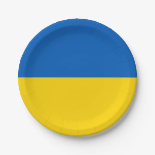 Patriottische vlag van Oekraïne Papieren Bordje