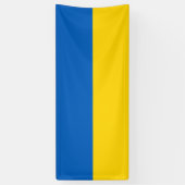 Patriottische vlag van Oekraïne Spandoek (Verticaal)