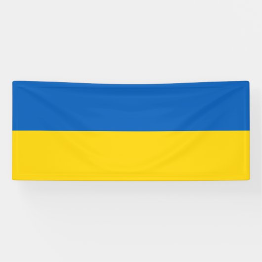 Patriottische vlag van Oekraïne Spandoek (Horizontaal)