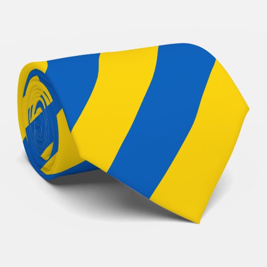 Patriottische vlag van Oekraïne Stropdas (Opgerold)