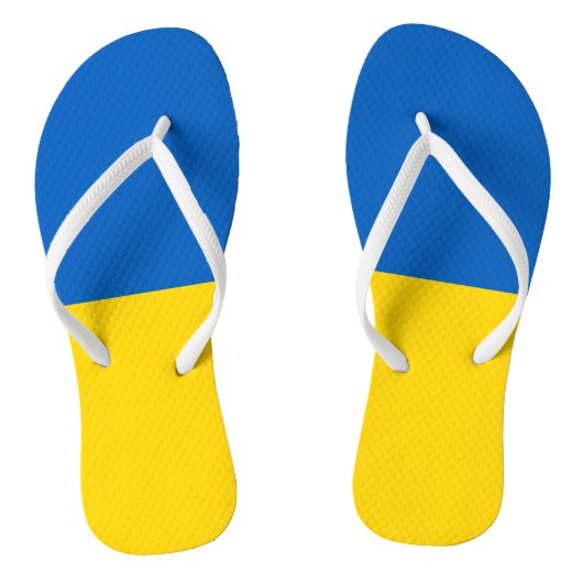 Patriottische vlag van Oekraïne Teenslippers (Voetbed)