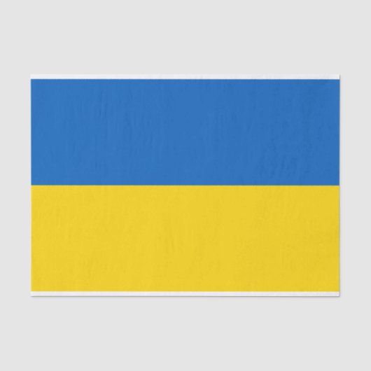 Patriottische vlag van Oekraïne Tissuepapier (Voorkant)