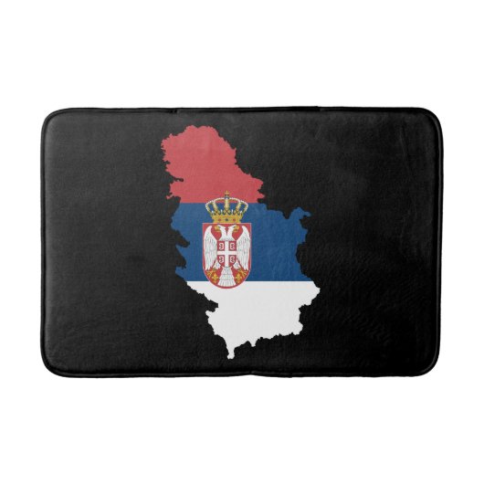 Patriottische vlag van Servië Badmat (Voorkant)