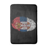 Patriottische vlag van Servië Badmat (Voorkant Verticaal)