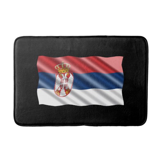 Patriottische vlag van Servië Badmat (Voorkant)
