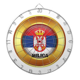 Patriottische vlag van Servië Dartbord