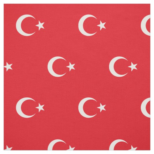 Patriottische vlag van Turkije Stof (Swatch)