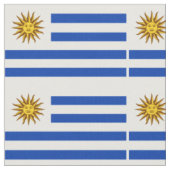 Patriottische vlag van Uruguay Stof (Close Up)