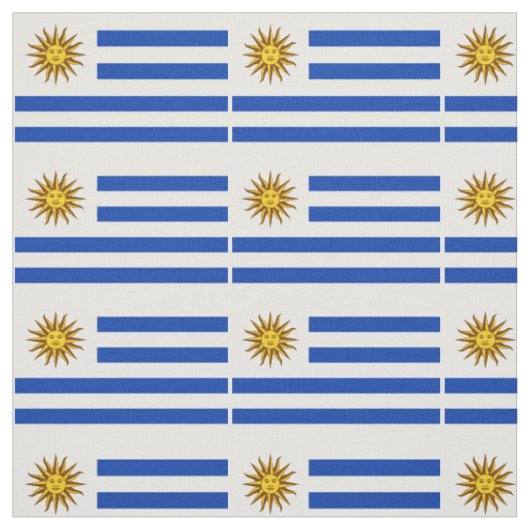 Patriottische vlag van Uruguay Stof (Swatch)