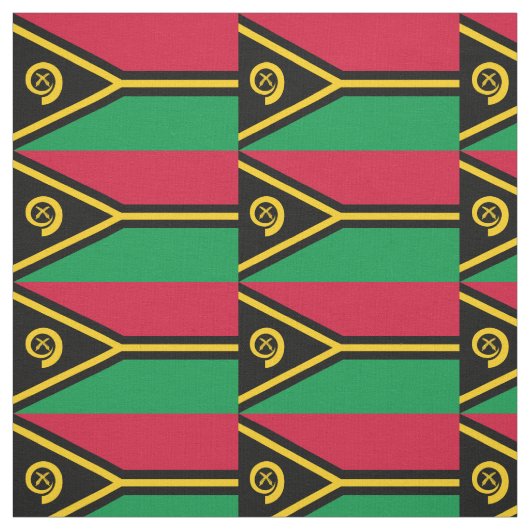 Patriottische vlag van Vanuatu Stof (Swatch)