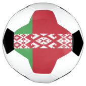 Patriottische vlag van Wit-Rusland Voetbal (Gedraaid)