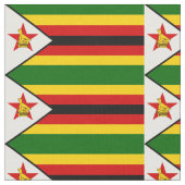 Patriottische vlag van Zimbabwe Stof (Close Up)