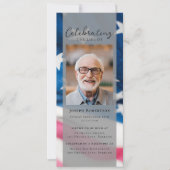 Patriottische Vlag Vet Foto Begrafenis Digitale Ev Kaart (Voorkant)