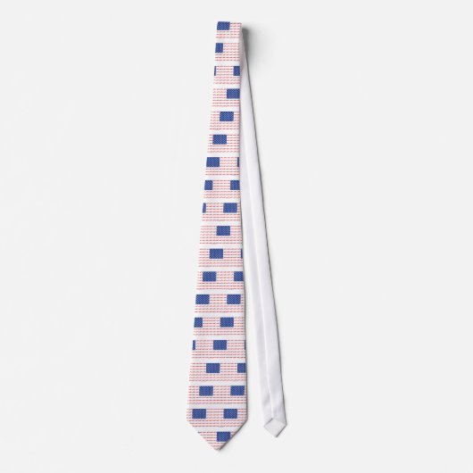 Patriottische vlag voor motorfietsen stropdas (Voorkant)