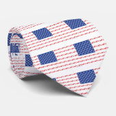 Patriottische vlag voor motorfietsen stropdas (Opgerold)