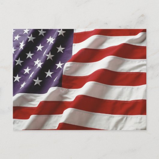 Patriottische Vlag VS - Amerikaanse vlag Briefkaart (Voorkant)