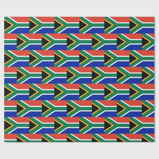 Patriottische vlag ZUID-AFRIKA Cadeaupapier (Vlak)