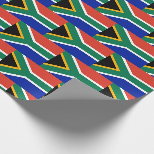 Patriottische vlag ZUID-AFRIKA Cadeaupapier (Hoek)