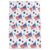 Patriottische vlaggen van de Verenigde Staten Medium Cadeauzakje (Voorkant)