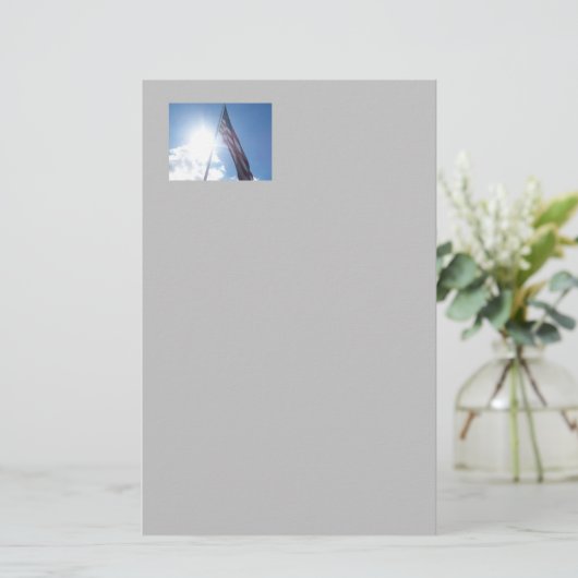 Patriottische vlaggenbakkerij briefpapier (Staand voorkant)