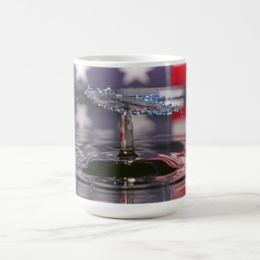 Patriottische vlagwaterval koffiemok (Center)