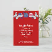 Patriottische vlinder Amerikaanse vlag Birthday Kaart (Staand voorkant)