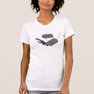 Patriottische vlinder t-shirt