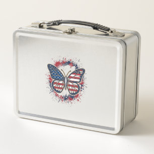 Patriottische Vlinder Vintage Gravure Vector Ontwe