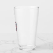 Patriottische Vlinder Vintage Gravure Vector Ontwe Glas (Links)