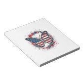 Patriottische Vlinder Vintage Gravure Vector Ontwe Notitieblok (Schuin)