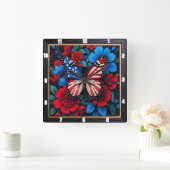 patriottische vlinderbloem vierkante klok (Huis)