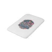 Patriottische Vlindertuin Vector Grafische T-shirt Badmat (Gekanteld)