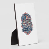 Patriottische Vlindertuin Vector Grafische T-shirt Fotoplaat (Zijkant)