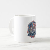 Patriottische Vlindertuin Vector Grafische T-shirt Koffiemok (Voorkant links)