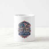 Patriottische Vlindertuin Vector Grafische T-shirt Koffiemok (Center)