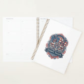 Patriottische Vlindertuin Vector Grafische T-shirt Planner (Display)