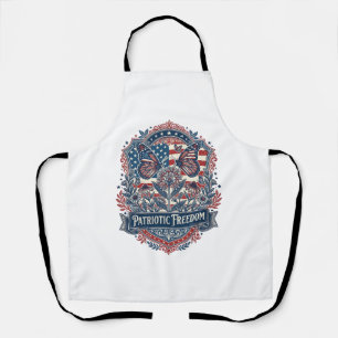 Patriottische Vlindertuin Vector Grafische T-shirt Schort