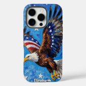 Patriottische vlucht, sterrenhemel Case-Mate iPhone case (Achterkant)