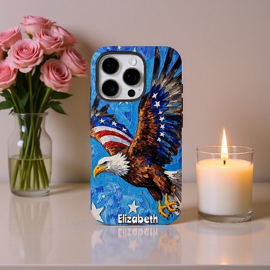 Patriottische vlucht, sterrenhemel Case-Mate iPhone case