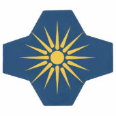 Patriottische voetbal met vlag van Macedonië (Enkel)