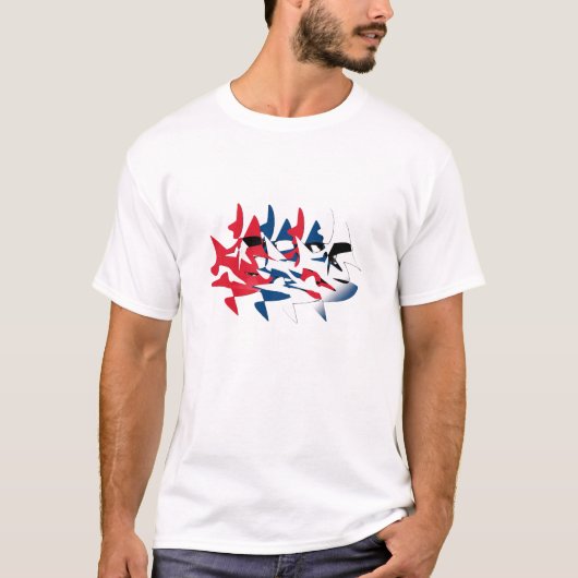 patriottische vogel t-shirt (Voorkant)