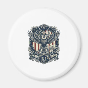 Patriottische Vogelkijker Vector Graphic T-shirt Magneet