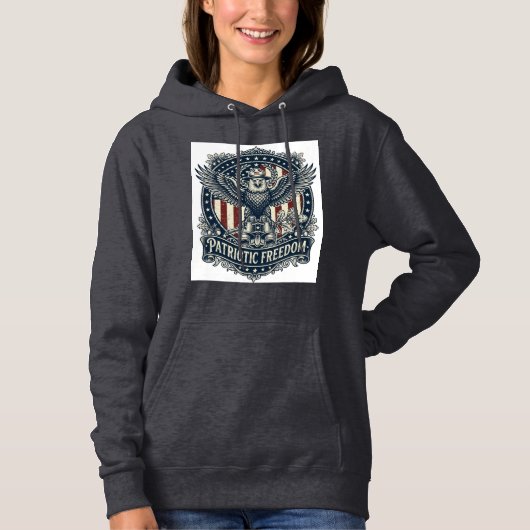 Patriottische Vogelspotter Vector Graphic T-shirt (Voorkant)